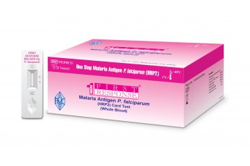 WHO Prequalification First Response® Malaria Antigen P.falciparum (HRP2) Card Test