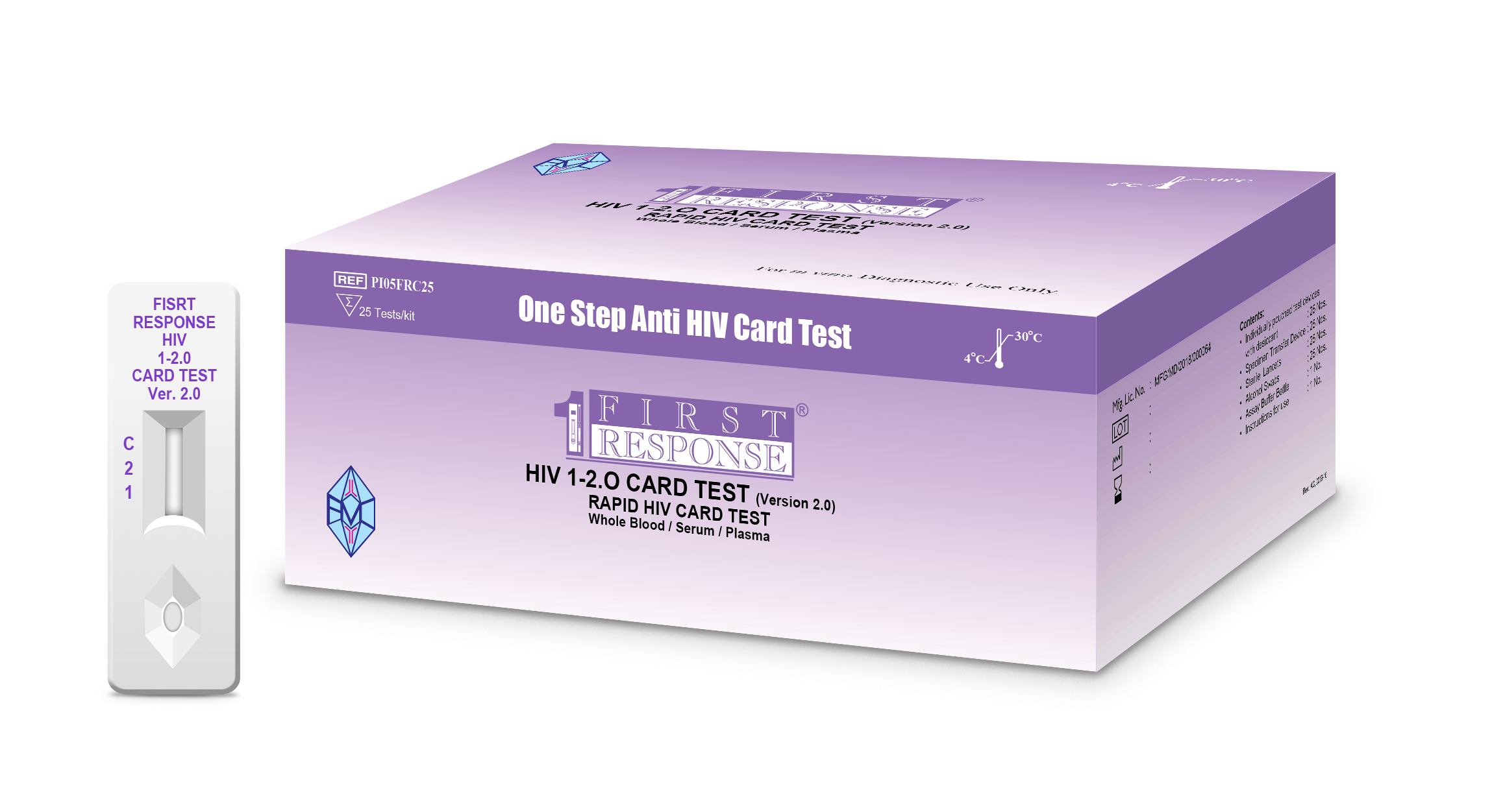 WHO Prequalification First Response HIV 1-2.0 Card test (Version 2.0)