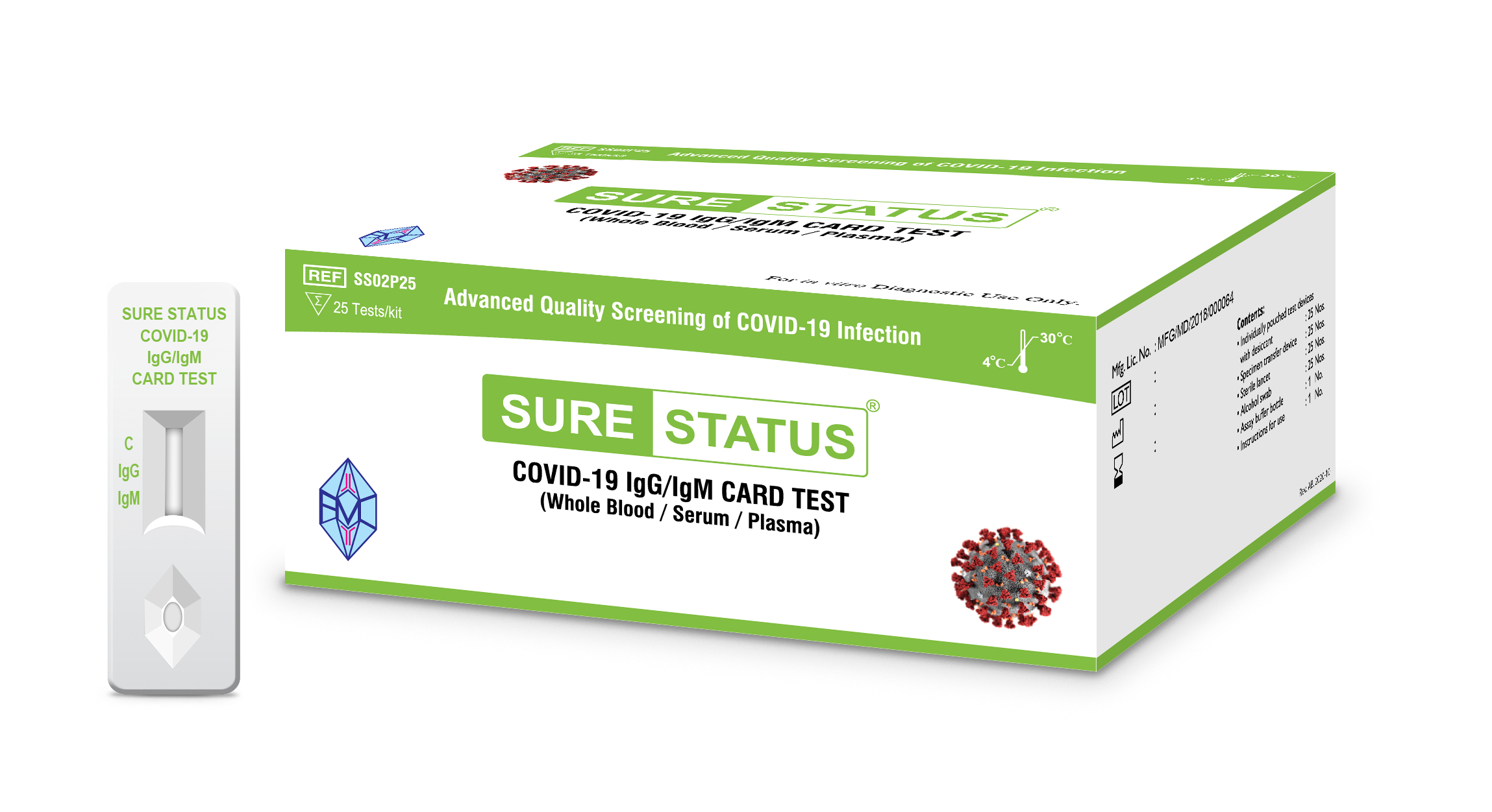 Sure Status® COVID-19 IgG/IgM Card Test