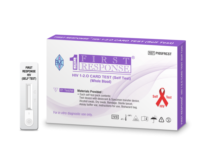 First Response® HIV 1-2.O Card Test (Self Test)