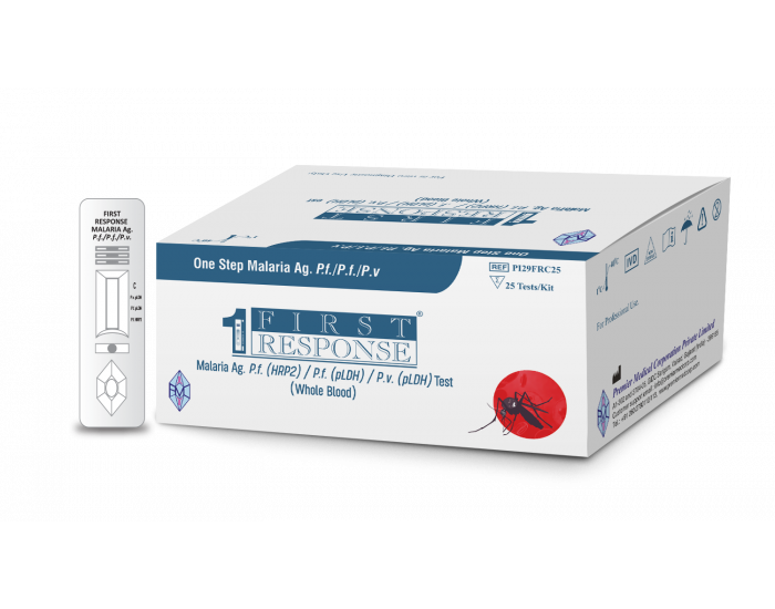 First Response® Malaria Ag. P.f. (HRP2)/P.f. (pLDH)/P.v. (pLDH) Test